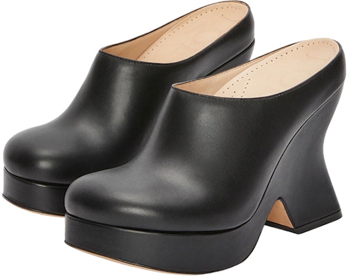(W) Sandal Tumit Tinggi LOEWE 'Kulit Anak Lembu Hitam' L814V29X01-1100 Order (W) Sandal Tumit Tinggi LOEWE 'Kulit Anak Lembu Hitam' L814V29X01-1100