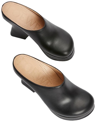 (W) Sandal Tumit Tinggi LOEWE 'Kulit Anak Lembu Hitam' L814V29X01-1100 Lookbook (W) Sandal Tumit Tinggi LOEWE 'Kulit Anak Lembu Hitam' L814V29X01-1100