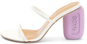 Buy (W) LOEWE 高跟凉鞋 '白色时尚绑带' L814465X19-1872