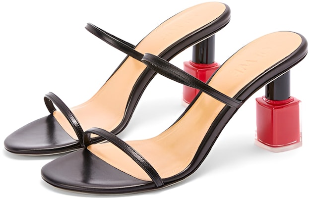 (W) LOEWE Sandal Stiletto dengan Tali Bergaya 'Hitam' L814465X16-1100 Order (W) LOEWE Sandal Stiletto dengan Tali Bergaya 'Hitam' L814465X16-1100