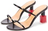 Lookbook (W) LOEWE Sandal Stiletto dengan Tali Bergaya 'Hitam' L814465X16-1100