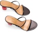 Shop (W) LOEWE Sandal Stiletto dengan Tali Bergaya 'Hitam' L814465X16-1100