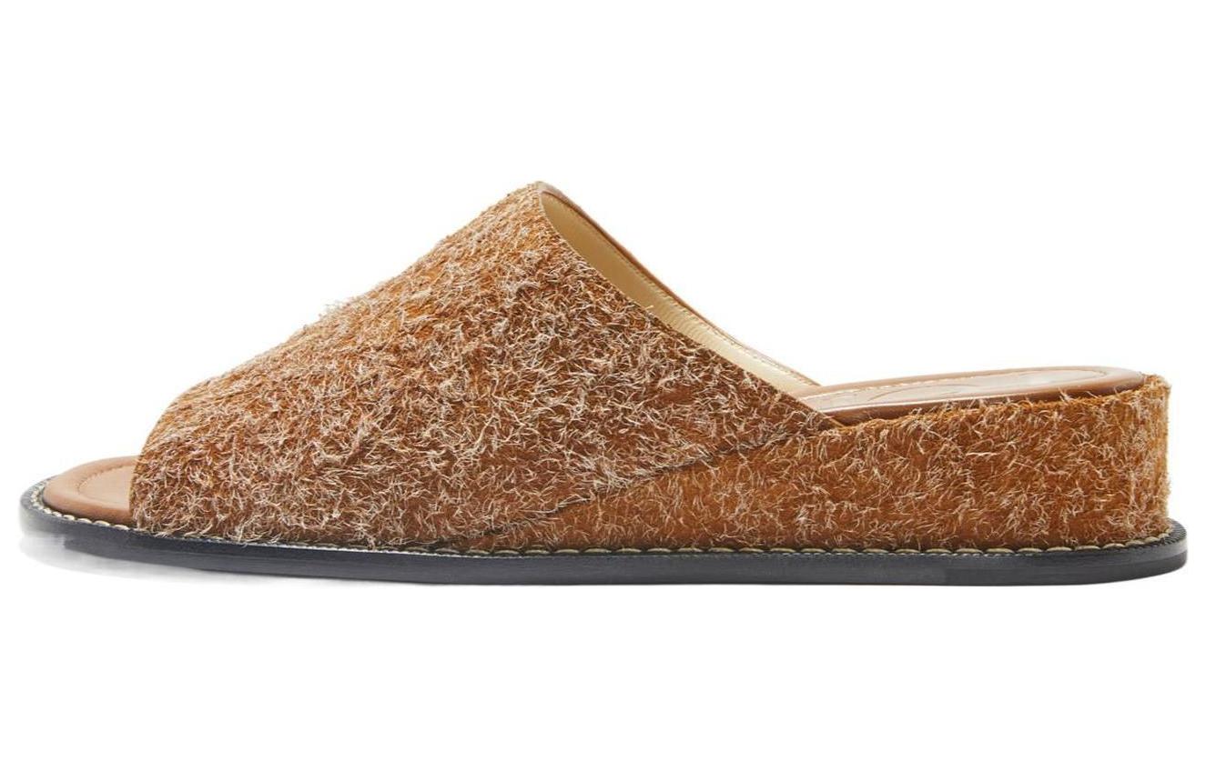 Buy (W) Sandalias LOEWE Suede Comfort Slide 'Amarillas'. L815379X82-2530
