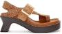 (W) Sandal Selipar LOEWE Suede Selesa Serbaguna 'Tali 9cm' L814465X92-2530