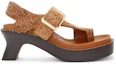 Order (W) Sandal Selipar LOEWE Suede Selesa Serbaguna 'Tali 9cm' L814465X92-2530
