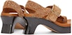 (W) Sandal Selipar LOEWE Suede Selesa Serbaguna 'Tali 9cm' L814465X92-2530