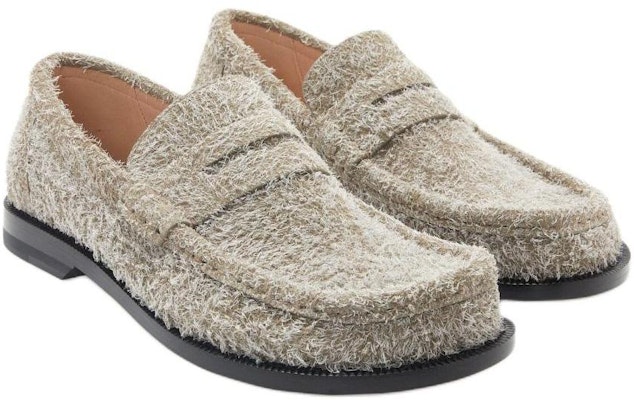 (W) LOEWE Loafer Bertapak Suede 'Khaki Hijau' L815290X14-4160 Shop (W) LOEWE Loafer Bertapak Suede 'Khaki Hijau' L815290X14-4160