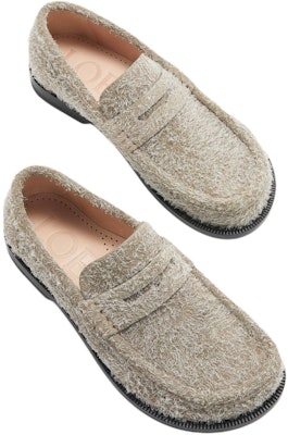 (W) LOEWE Loafer Bertapak Suede 'Khaki Hijau' L815290X14-4160 Purchase (W) LOEWE Loafer Bertapak Suede 'Khaki Hijau' L815290X14-4160