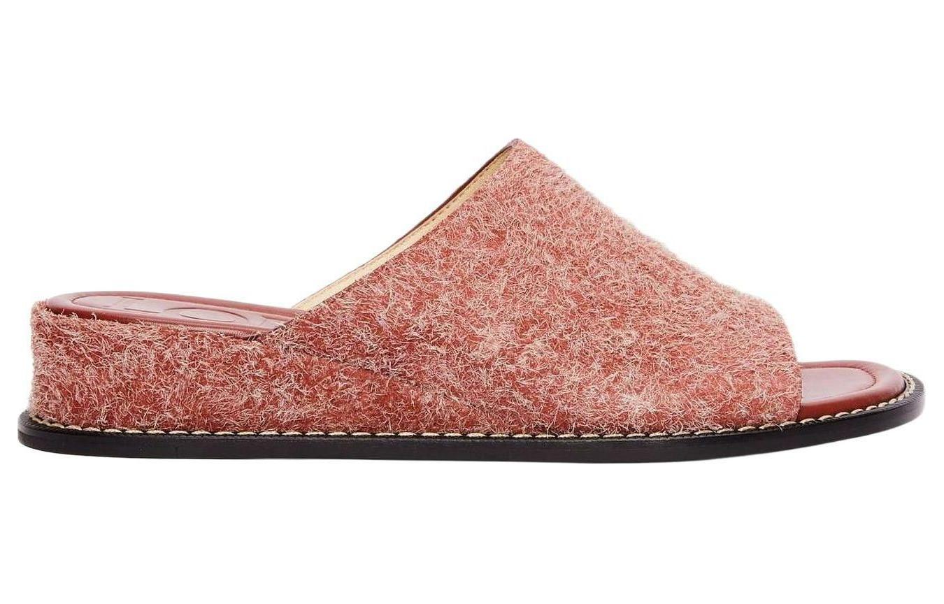 (W) LOEWE Suede Simple Slides 'Red' 圖 2
