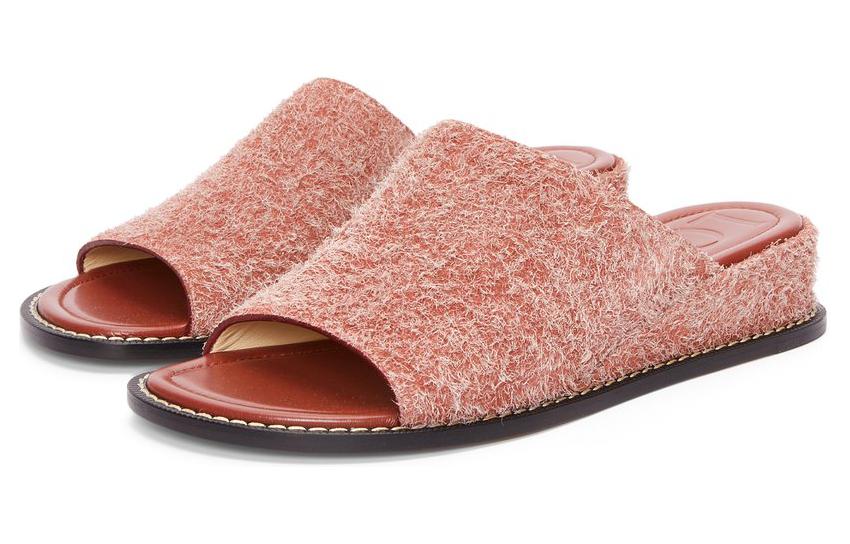(W) LOEWE Suede Simple Slides 'Red' 圖 3