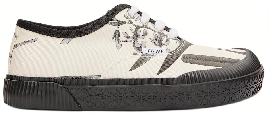 (W) LOEWE Terra Vulca Sepatu Sneaker Lebar 'Motif Bunga' L815282XAC-9990 Order (W) LOEWE Terra Vulca Sepatu Sneaker Lebar 'Motif Bunga' L815282XAC-9990