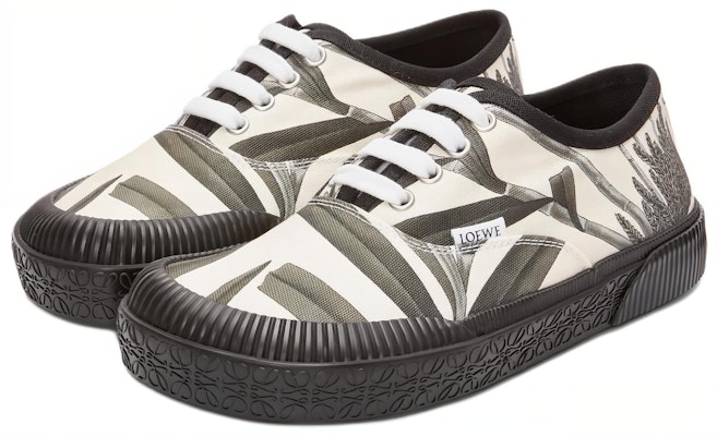 (W) LOEWE Terra Vulca Sepatu Sneaker Lebar 'Motif Bunga' L815282XAC-9990 Lookbook (W) LOEWE Terra Vulca Sepatu Sneaker Lebar 'Motif Bunga' L815282XAC-9990