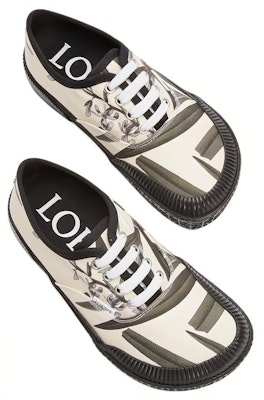 (W) LOEWE Terra Vulca Sepatu Sneaker Lebar 'Motif Bunga' L815282XAC-9990 Shop (W) LOEWE Terra Vulca Sepatu Sneaker Lebar 'Motif Bunga' L815282XAC-9990