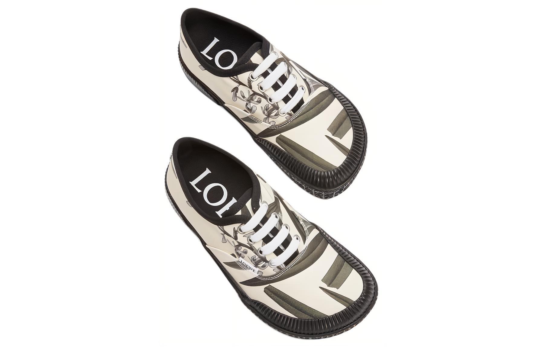 Shop (Women) LOEWE Terra Vulca Lace-Up Sneaker Wide 'Printed Floral' L815282XAC-9990