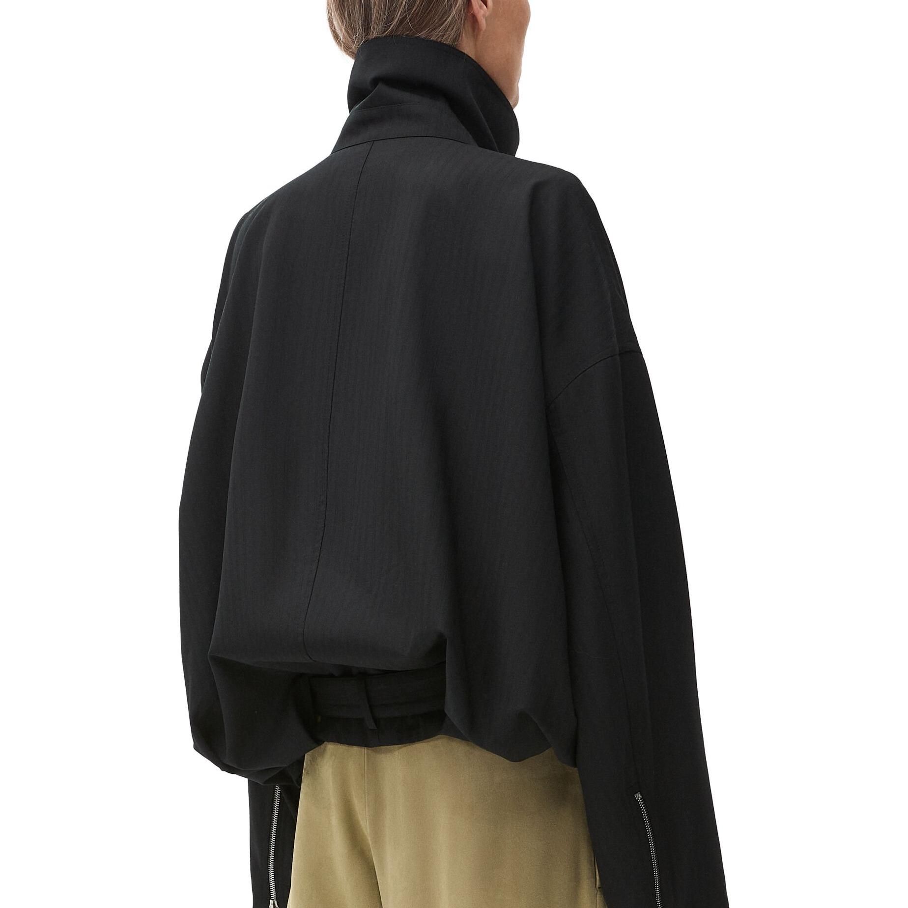 Lookbook (W) LOEWE 羊毛紋理氣球外套 女款 黑色 S540Y02XBD-1100