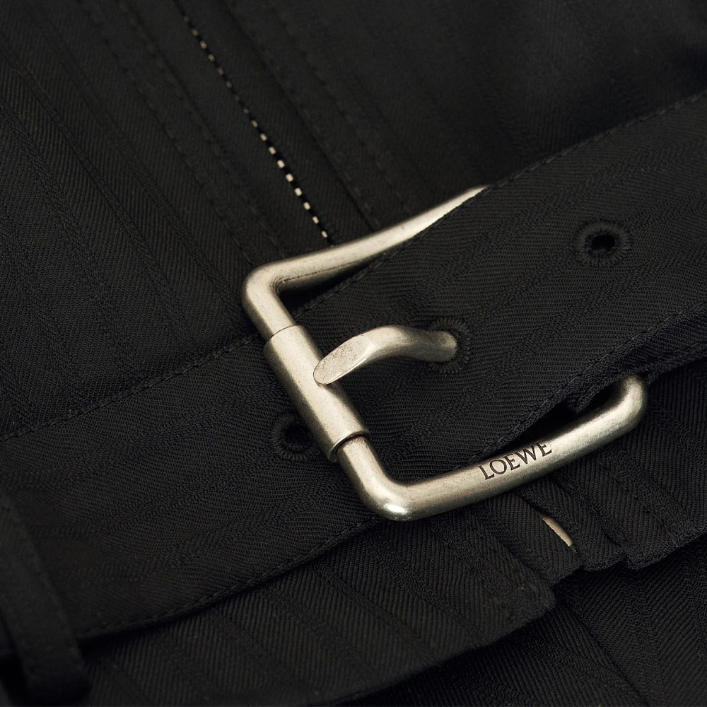 Details for (W) LOEWE 羊毛紋理氣球外套 女款 黑色 S540Y02XBD-1100