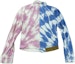 Lookbook (Women) LOEWE Tie-Dye Colorblock Long Sleeve Denim Jacket Multi-Color Women. S616330X05