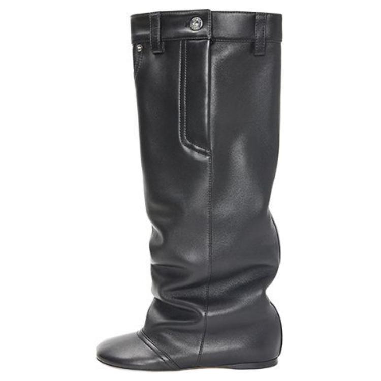 (Women) LOEWE Toy Flat Buckle Booties 'Black Leather' L814285X52-1100
