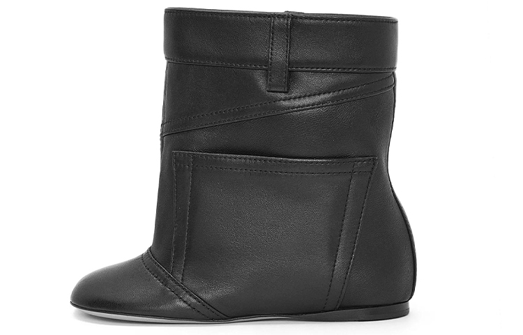 (W) LOEWE Toy Leather Ankle Boots with Buckle 'Black'
