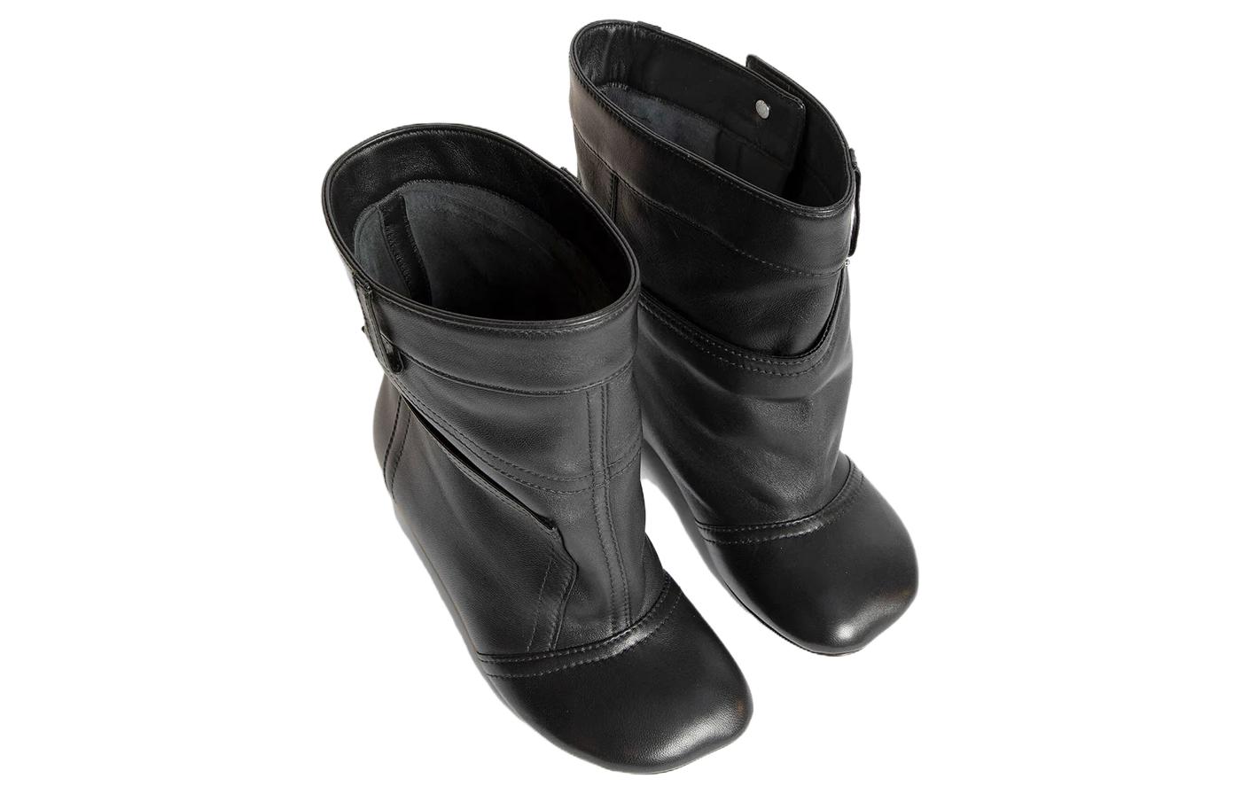 (W) LOEWE Toy Leather Ankle Boots with Buckle 'Black' 圖 4