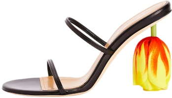 (Women) LOEWE Tulip Leather Sandals 'Black' L815465X64-1107 (Women) LOEWE Tulip Leather Sandals 'Black' L815465X64-1107