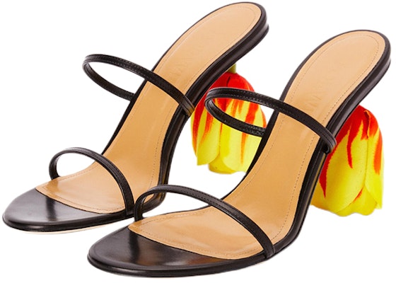 (Women) LOEWE Tulip Leather Sandals 'Black' L815465X64-1107 Order (Women) LOEWE Tulip Leather Sandals 'Black' L815465X64-1107