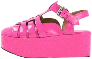 (Women) LOEWE Wedge Heel Roma Sandal 'Fluorescent Pink' L815S10X13-7540 (Women) LOEWE Wedge Heel Roma Sandal 'Fluorescent Pink' L815S10X13-7540