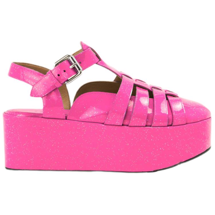 Order (Women) LOEWE Wedge Heel Roma Sandal 'Fluorescent Pink' L815S10X13-7540