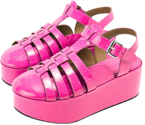 (Women) LOEWE Wedge Heel Roma Sandal 'Fluorescent Pink' L815S10X13-7540 Lookbook (Women) LOEWE Wedge Heel Roma Sandal 'Fluorescent Pink' L815S10X13-7540