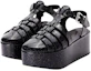 Order (W) Sandal Bertumit Tinggi LOEWE 'Hitam' L815S10X13-1100