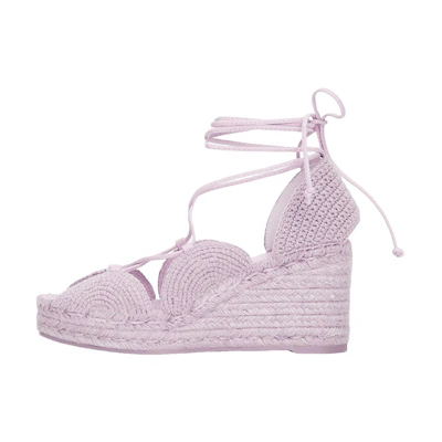 (W) LOEWE Woven Heel Tie 'Lavender Fashion Slides'