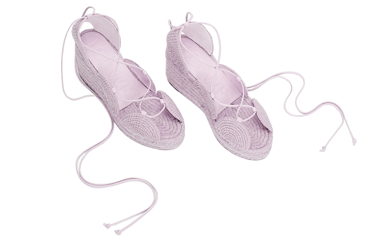 Lookbook (W) LOEWE Geflochtener Absatz ''Lavendel Fashion Slides'' L616283X19-5479