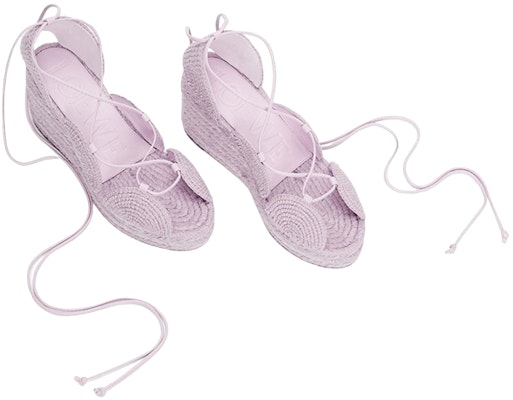 (Women) LOEWE Woven Heel Tie 'Lavender Fashion Slides' L616283X19-5479 Lookbook (Women) LOEWE Woven Heel Tie 'Lavender Fashion Slides' L616283X19-5479