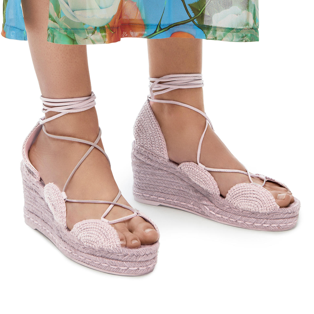 Shop (W) LOEWE Geflochtener Absatz ''Lavendel Fashion Slides'' L616283X19-5479