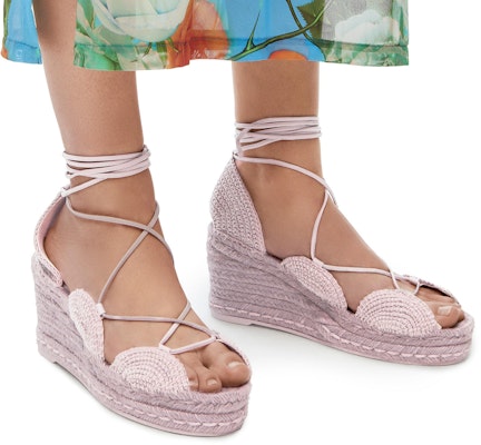 (Women) LOEWE Woven Heel Tie 'Lavender Fashion Slides' L616283X19-5479 Shop (Women) LOEWE Woven Heel Tie 'Lavender Fashion Slides' L616283X19-5479