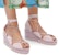 (W) LOEWE Tumit Tenun Ikatan 'Lavender Fashion Slides' L616283X19-5479