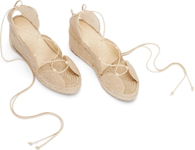 (W) LOEWE 编织系带圆头厚底鞋 '浅棕色' L616283X19-8806 Purchase (W) LOEWE 编织系带圆头厚底鞋 '浅棕色' L616283X19-8806