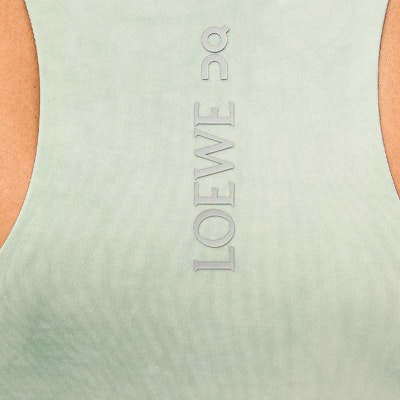 (Women) LOEWE x On SS24 Tie-Dye Logo Print Fitted Tank Top Multicolor. S929Y23J02-2016 Details for (Women) LOEWE x On SS24 Tie-Dye Logo Print Fitted Tank Top Multicolor. S929Y23J02-2016