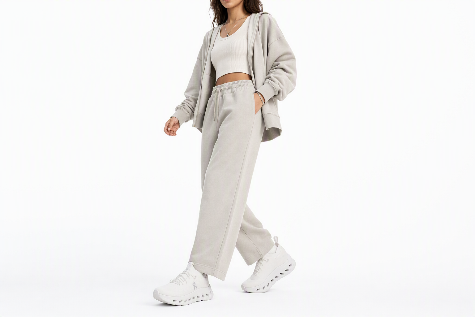 Order 【品牌官方】LOEWE x On CLOUDTILT 女士跑鞋 戶外低幫跑步鞋 輕便百搭 生活休閒鞋 白色