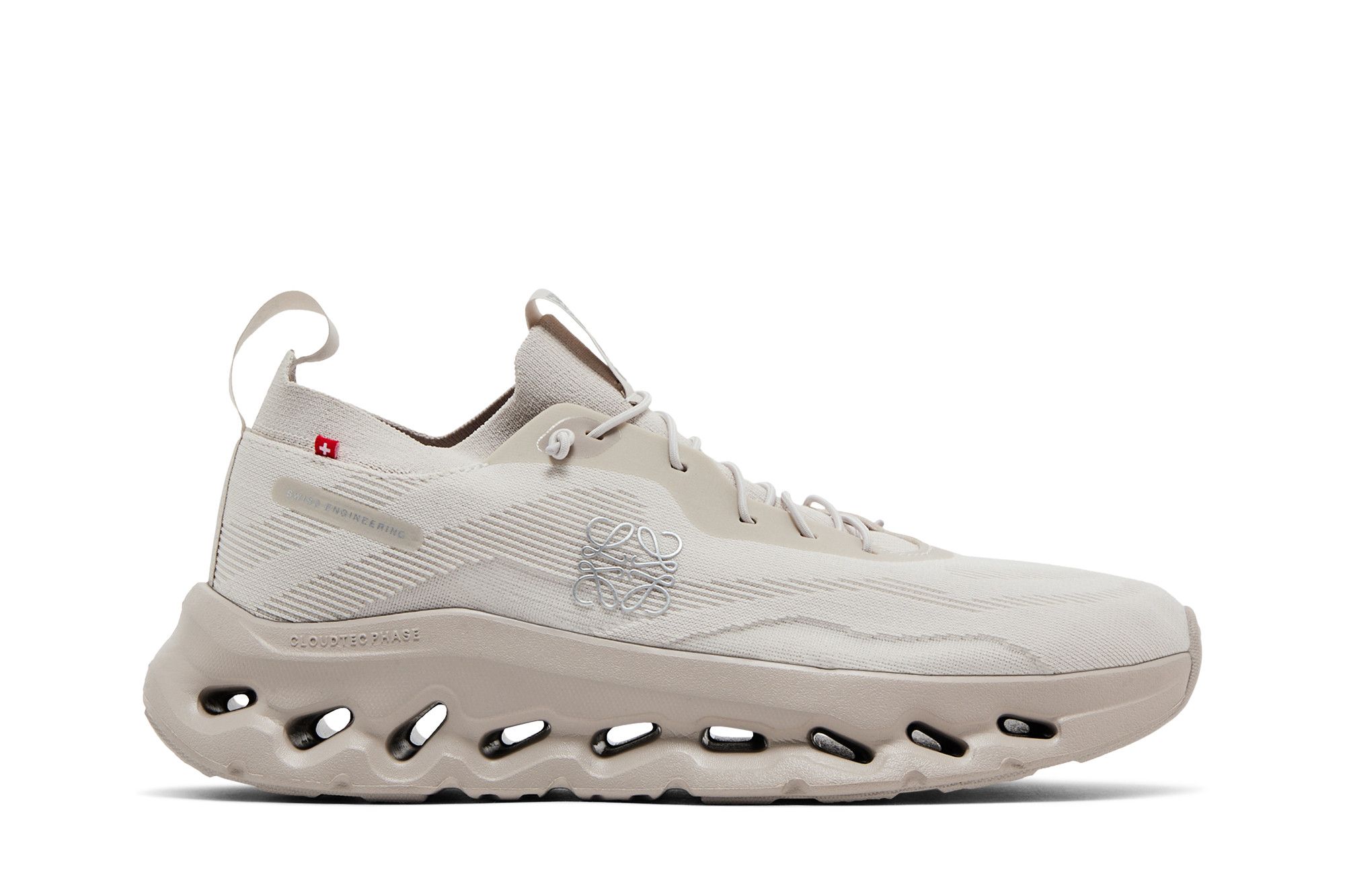 (Women) LOEWE x On Cloudtilt Beige Casual Sneakers - Cushioned & Non-Slip. 3WD30310554