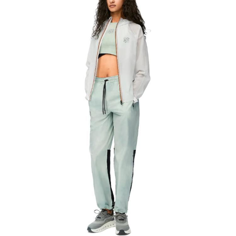 (Women) LOEWE On Running  White Hoodie Zip Jacket SS24 Loose Fit with Logo. S929Y02W01-2100 圖 5