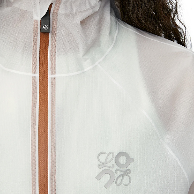 (Women) LOEWE On Running  White Hoodie Zip Jacket SS24 Loose Fit with Logo. S929Y02W01-2100 圖 6