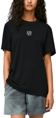 (W) LOEWE x On Running SS24 標誌質感寬鬆版T恤 黑色 S929Y22J01-1100 Shop (W) LOEWE x On Running SS24 標誌質感寬鬆版T恤 黑色 S929Y22J01-1100