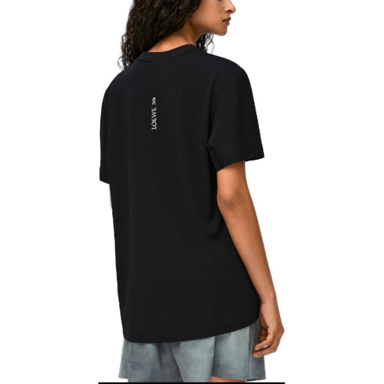 Purchase (W) LOEWE x On Running SS24 標誌質感寬鬆版T恤 黑色 S929Y22J01-1100