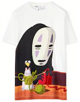 (Women) LOEWE x Spirited Away No-Face Cartoon Print Cotton T-Shirt White SS22 Gift. S928Y22J06-9990 (Women) LOEWE x Spirited Away No-Face Cartoon Print Cotton T-Shirt White SS22 Gift. S928Y22J06-9990