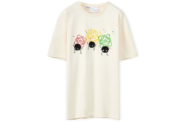 Order (W) 罗意威 x 千与千寻 SS22 灰尘精灵印花露肩T恤 - 米色 S928Y22X02-2425