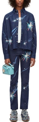 (W) ロエベ × スタジオジブリ SS23 ハウルの動く城 花火デニム ネイビー SB44Y11X01-5110 Lookbook (W) ロエベ × スタジオジブリ SS23 ハウルの動く城 花火デニム ネイビー SB44Y11X01-5110