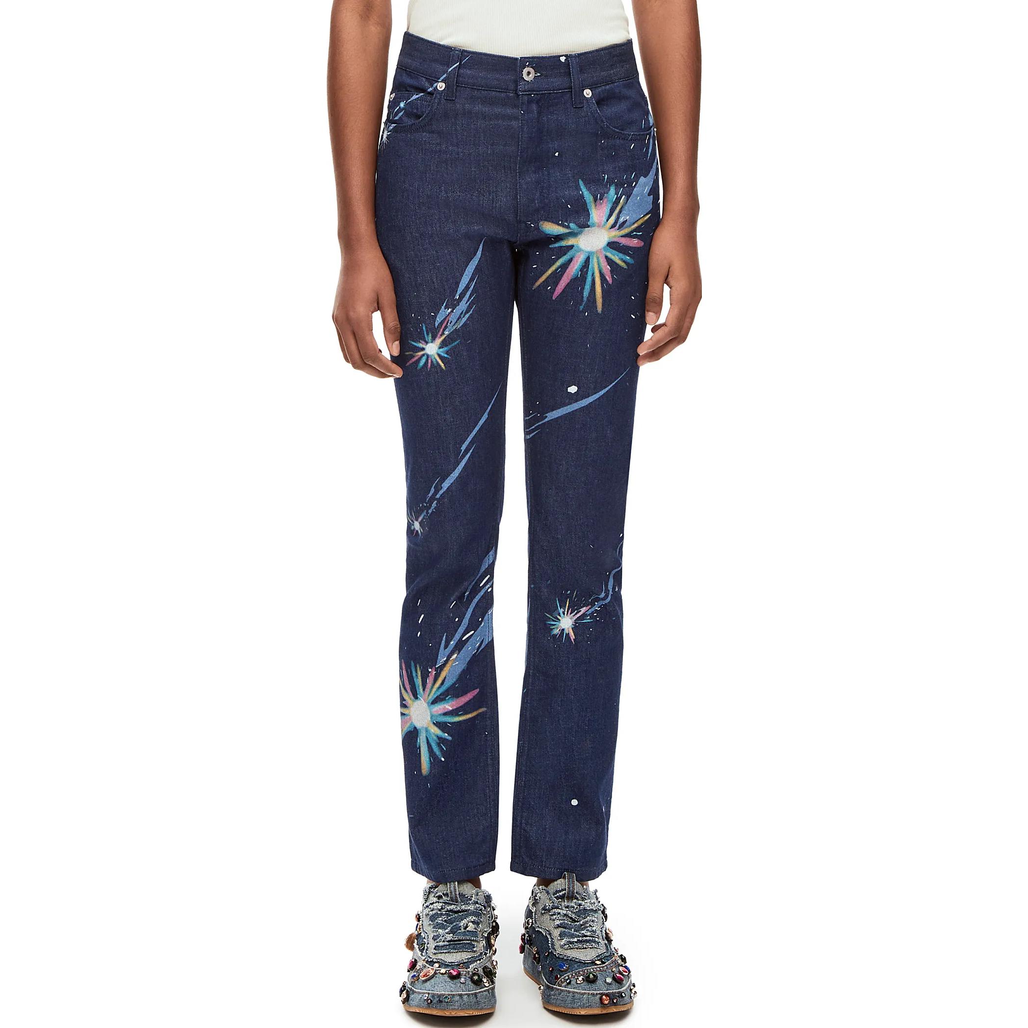 Shop (W) ロエベ × スタジオジブリ SS23 ハウルの動く城 花火デニム ネイビー SB44Y11X01-5110