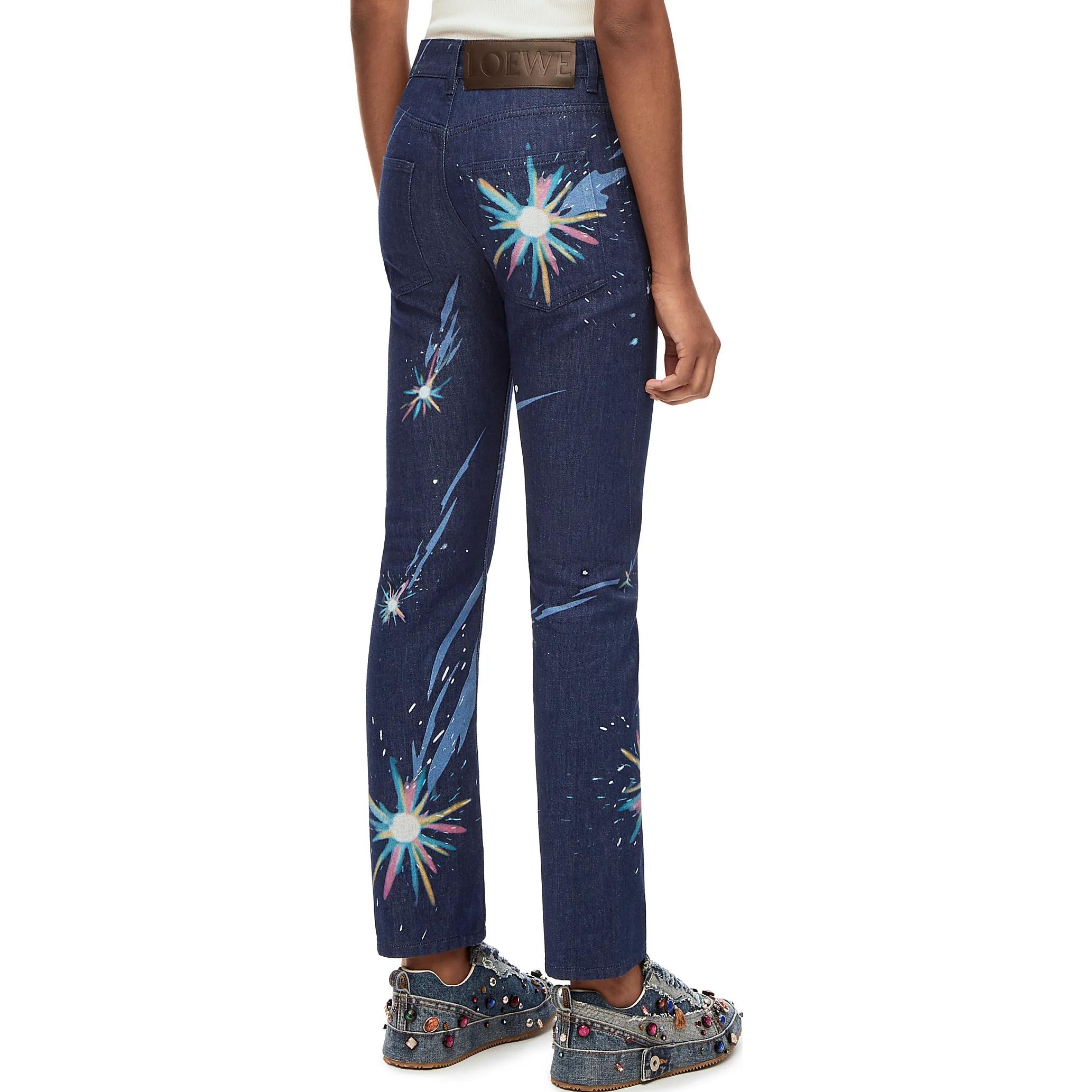 Purchase (W) ロエベ × スタジオジブリ SS23 ハウルの動く城 花火デニム ネイビー SB44Y11X01-5110