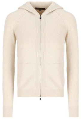 (W) ロロピアーナ ベージュ カジュアル 無地 フーディ カーディガン セーター FAG3599A193 Order (W) ロロピアーナ ベージュ カジュアル 無地 フーディ カーディガン セーター FAG3599A193